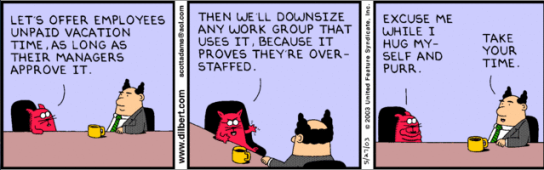 Cat, work, catbert, dilbert, HR director, Vacation time