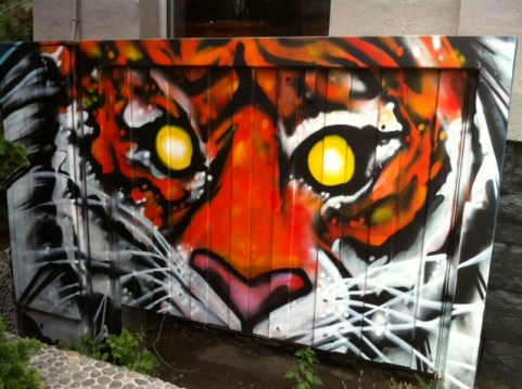 Cats, Graffiti, Art, Felines in Art, Moder Art, Street Art, Cats in Art, Tigers