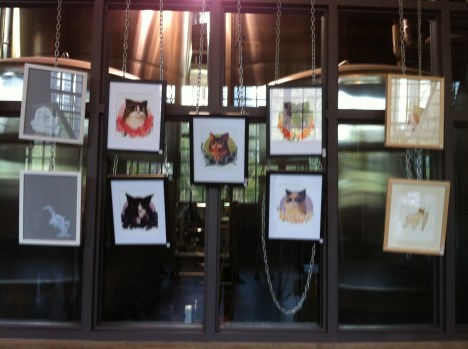 Steam Whistle Brewing, Cats, Cat Art Show, Meow Wow a cat and lady art show, Toronto, Cat busters, cat rescue, Adoption