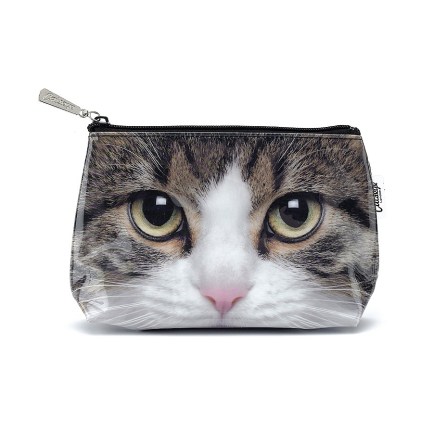 cats, Cats Eye London, tabby cat make up bag, accessories, fashion, tabby Cat, cat themed fashion, travel, make up bag, travel bag