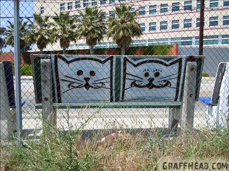 GraffHead.com, Cats The Last Ones?,cats, cats in art, cat graffiti, cat graffiti Los Angeles, cat graffiti on freeway 101, cat graffiti on freeway overpasses, cats art in California, There are cats everywhere, Cat inspired art, Cat tagger Atlas, Rick Ordonez
