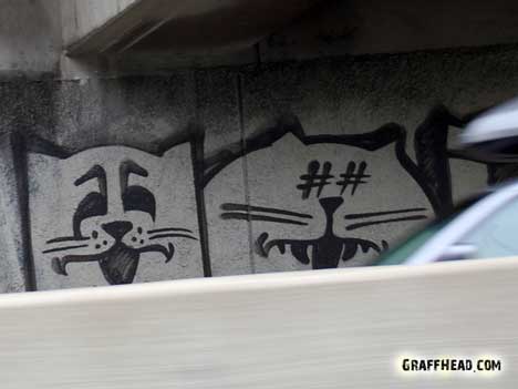 GraffHead.com, Cats The Last Ones?,cats, cats in art, cat graffiti, cat graffiti Los Angeles, cat graffiti on freeway 101, cat graffiti on freeway overpasses, cats art in California, There are cats everywhere, Cat inspired art, 