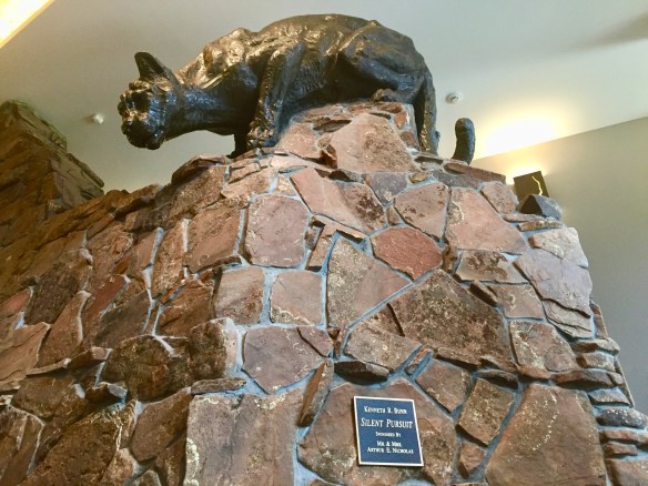 The National Museum of Wildlife Art, pumas, sculpture, cats in art, mountain lion, wildlife, Kenneth Bunn, bronze sculpture, wildlife art, Jackson Wyoming, travel, big cats